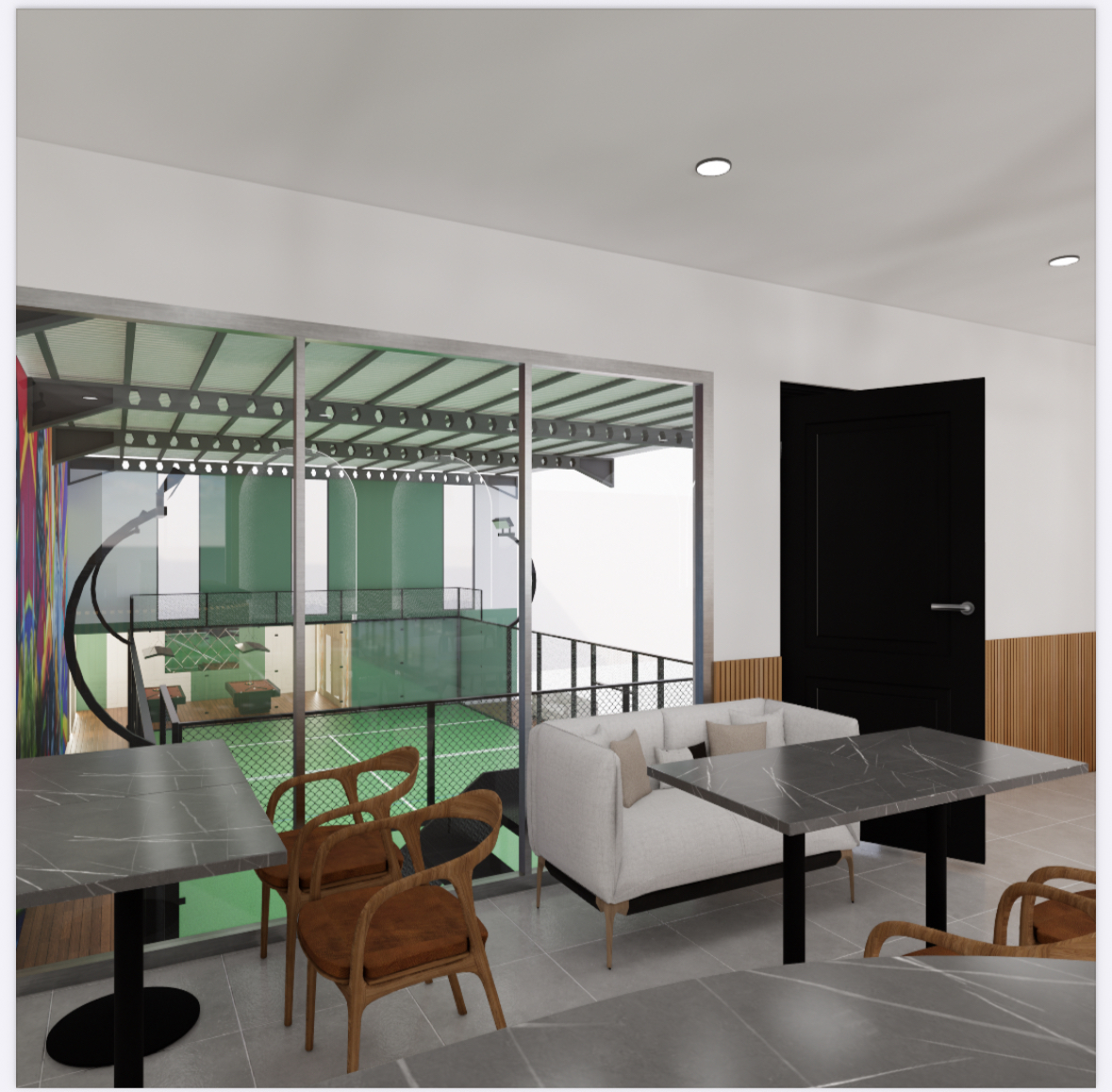 Interior court IL DIVO Padel Cibitung